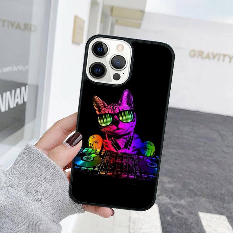 Funny Cute Cat Animal Phone Case For iPhone 17 Air 15 16 Cover  11 13 14 Pro Max 12 Plus Max Fundas