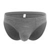 Men's Bamboo Fiber Antibacterial Triangle Briefs with European Waistband - Loose & Breathable.