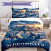 3Pcs Sci Fi Fighter Jets Bedding Quilt Set Quilt Cover Gift For Fans 1 Duvet Cover 2 Pillowcase Game789