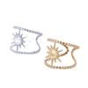 Women's High-End Minimalist Stainless Steel Openwork Star Adjustable Ring