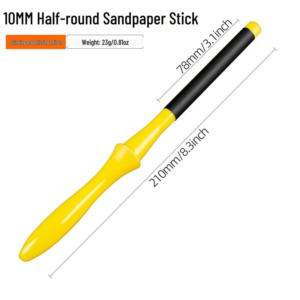 Sanding Holder: High-Quality Plastic Flat Board with Replaceable Sandpaper and Polishing Clip