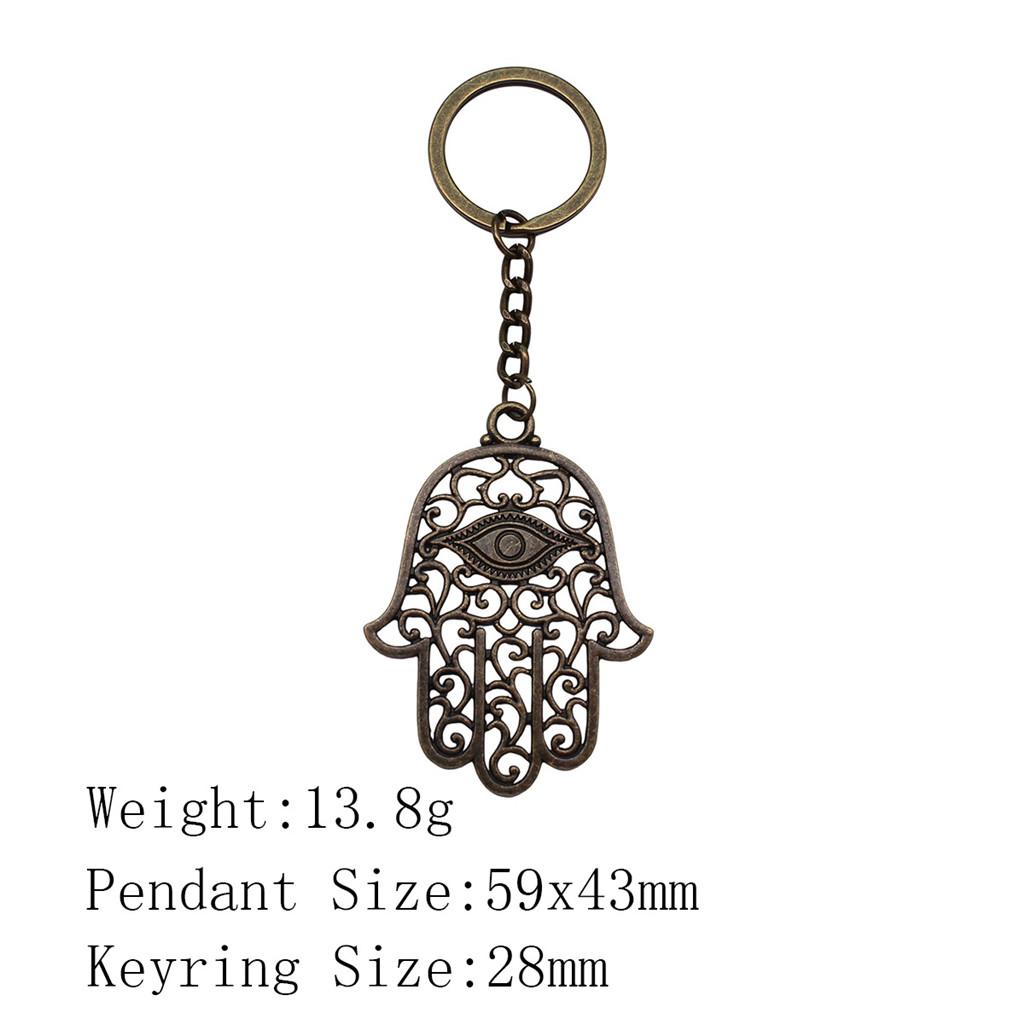 Back To School Bag Keyring Hamsa Hand Eye Of Horus Key Ring Ornaments For Home Cool Keychain