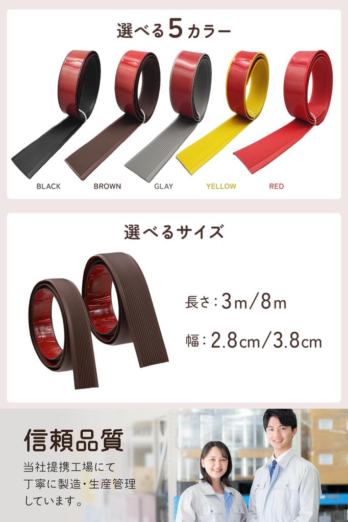 (Choice of Interior Experts) Stairs Anti-slip Tape Step Fall Prevention Grip Indoor Use Rubber