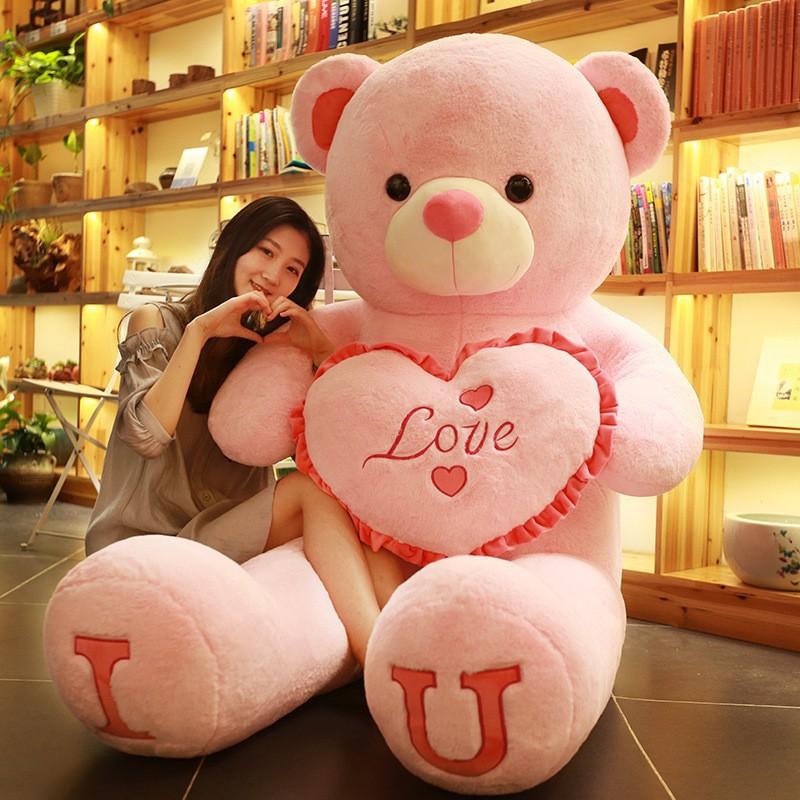 Large Size Teddy Bear Plush Toy Lovely Giant Bear Huge Stuffed Soft Dolls Kids Toy Birthday Gift for Girlfriend