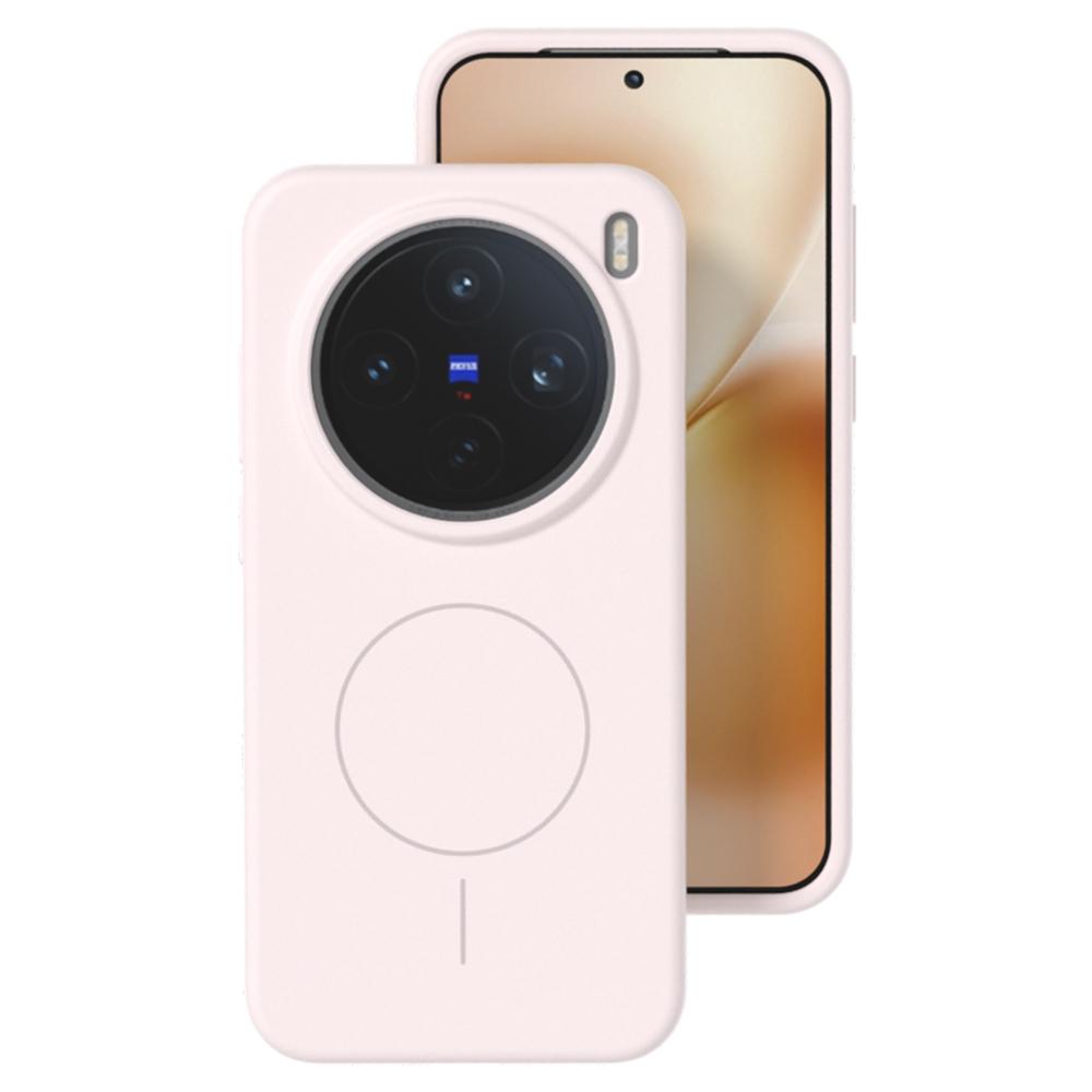 For vivo X200 Pro mini 5G Liquid Silicone Case Compatible with MagSafe Skin-Touch Phone Cover