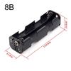 LR06 Size LR06 Battery Storage Box Case Holder Leads With 2/3/4/6/8 Slots Container Standard Batteries Charging Holder