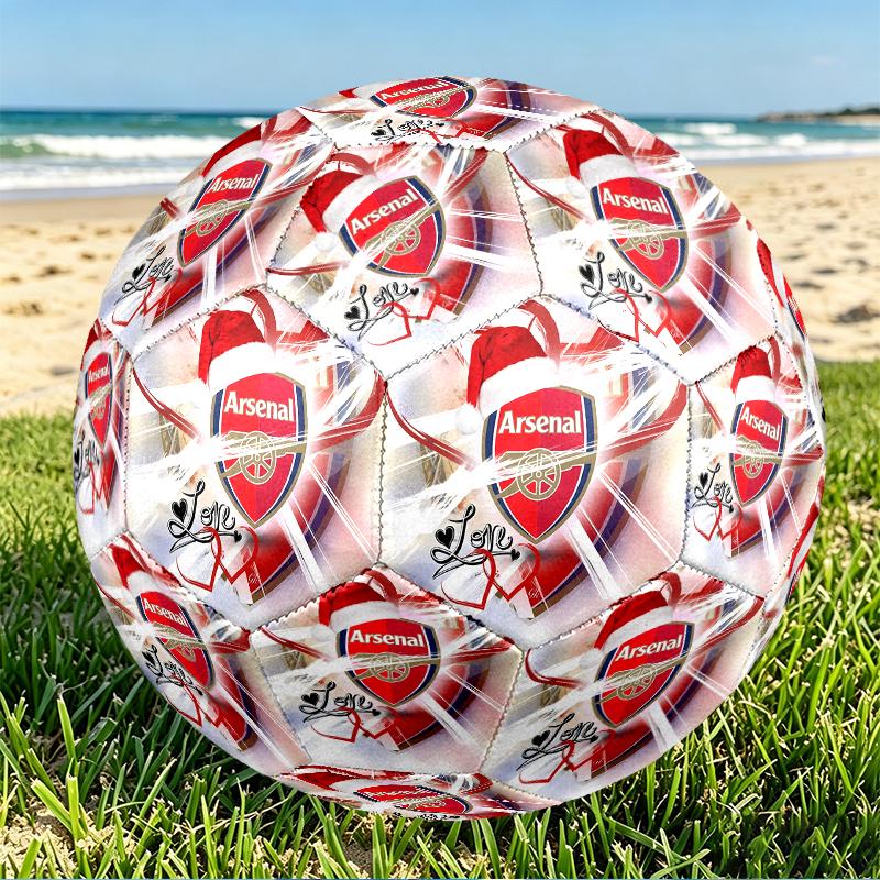 Pallone da Calcio Arsenal F.C. Misura 5, Calcio in PU Resistente all'Usura per Partite, Allenamenti e Pratica Quotidiana, Regalo di Compleanno per Appassionati di Calcio