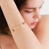 Dfarbe Silver/gold Natural Moissanite Thila Cuff Bangle