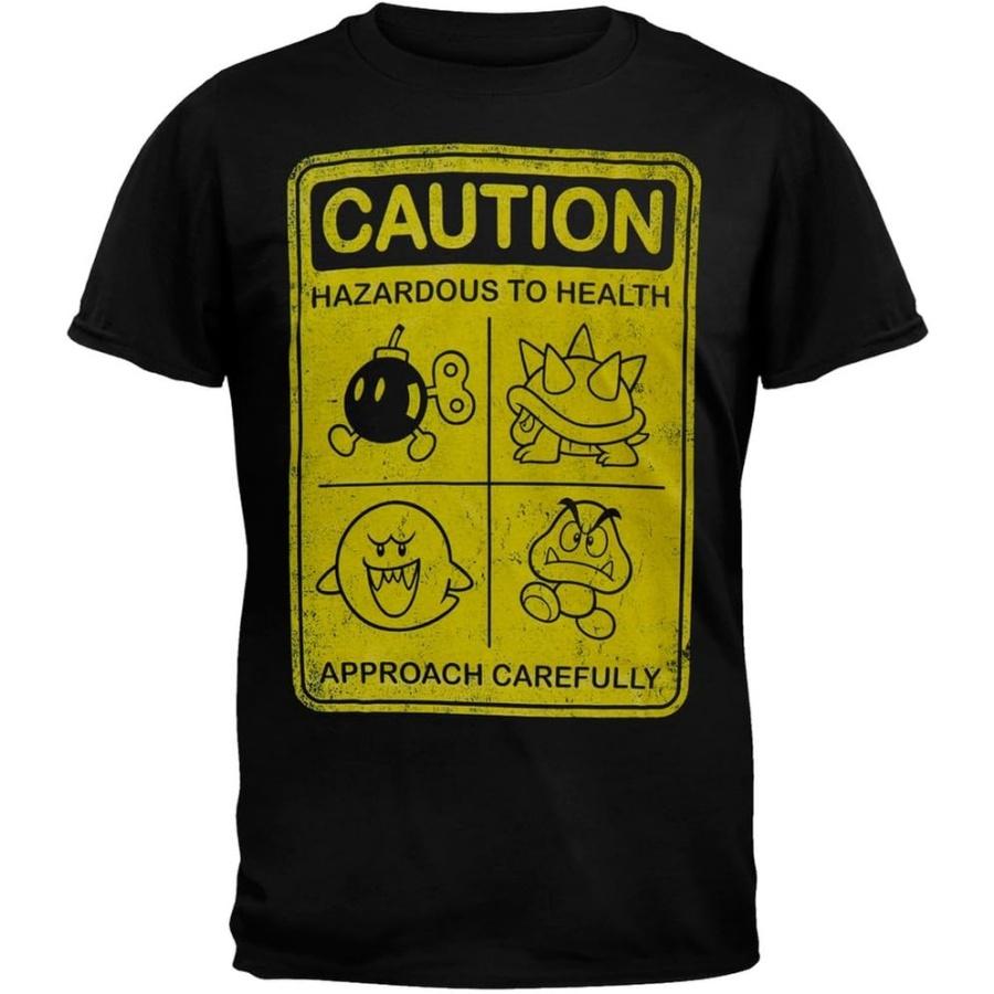 Old Glory Nintendo - Caution T-Shirt S