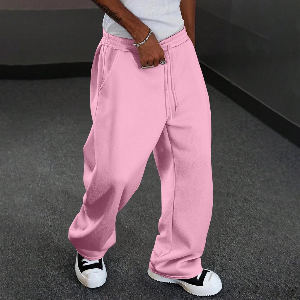 Men's Casual Straight Leg Pants Comfort Fit for Everyday Wear