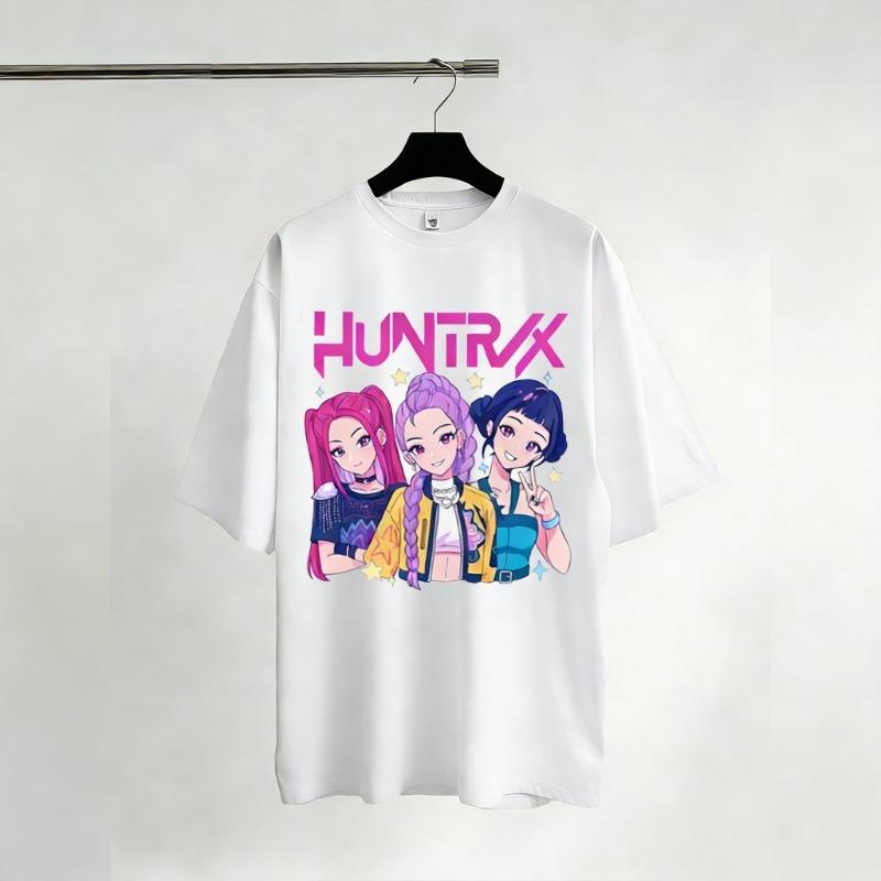 KPop Demon Hunters Graphic T-Shirts Children Streetwear Short Sleeve Tee Summer Y2k Casual Tops Fashion 2026 Movie Shirt Unisex