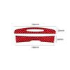 2pcs Bright Red Carbon Fiber Central Cup Hold Roller Lid Cover For Charger 15-22