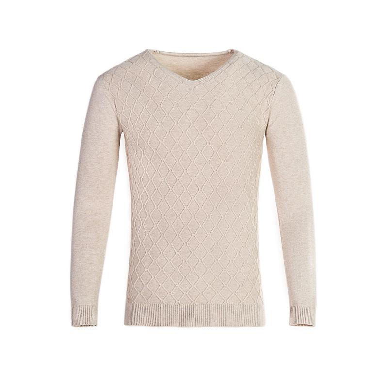 Men's Korean Style Slim Fit V-neck Autumn/Winter Sweater Knit Pullover