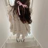Summer Romance Puff Sleeve Ruffle Dress - Women's Trendy Slimming Outfit