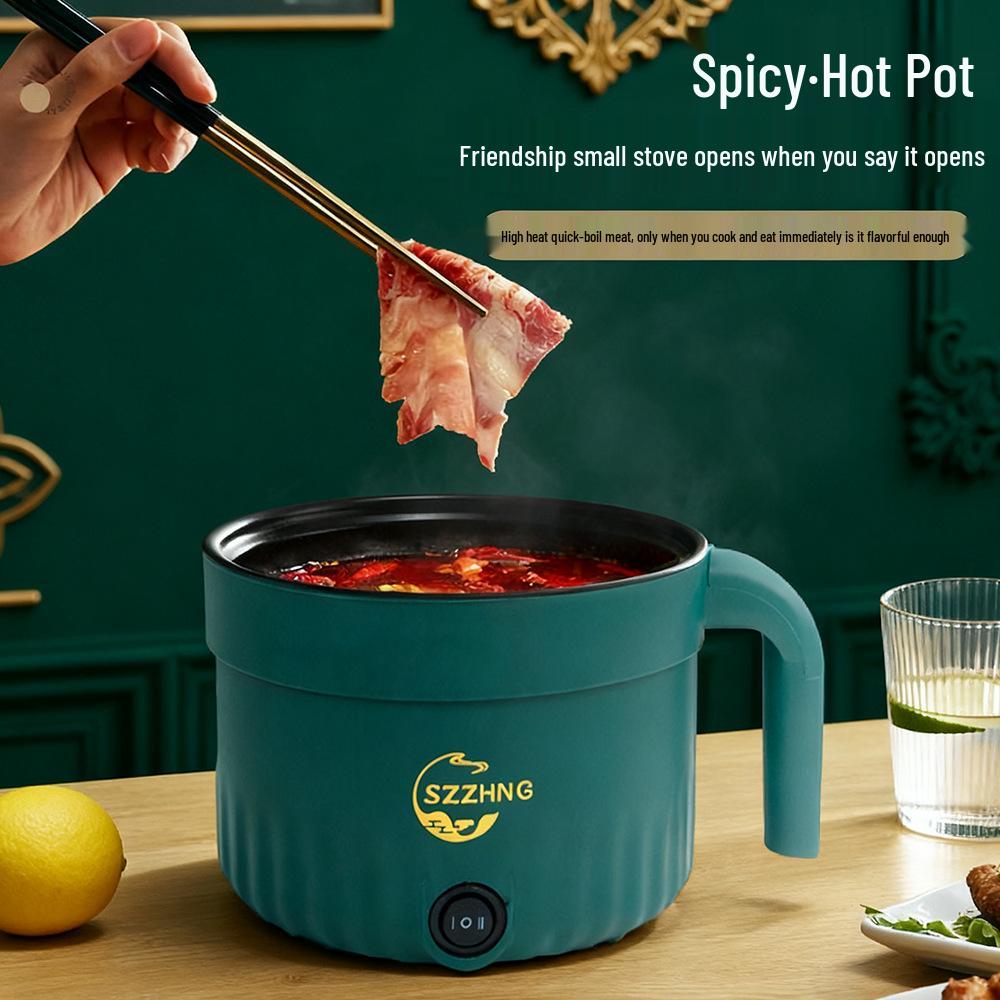 Compact Multifunctional Electric Cooking Pot for Dorms & Students