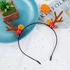 Forest Girl Christmas Antler & Berry Headband - Festive Elk Headdress for Performances