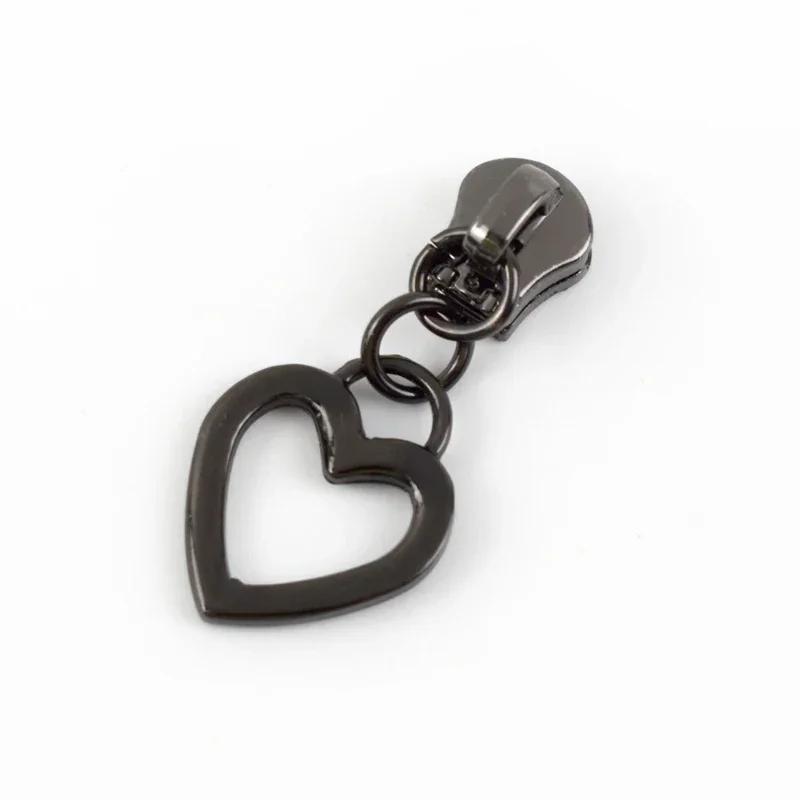 5/10/20Pcs Meetee 5# Zipper Slider for Metal Zips Handbag Purse Zippers Puller Head Jacket Replace Zip Closure Repair Accessory