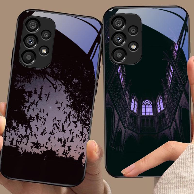 Das Dunkle Haus Für Samsung Galaxy S10 20 Plus 21 FE 22 23 24 FE 25 Ultra Schwarz Gehärtetes Glas Handyhülle Hartschale