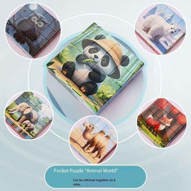 Non-Toxic 3D Magnetic Puzzle Blocks For Kids - Cartoon Dinosaurs Cars Animals Diy Magnetic Building Blocks Toys For Children Adult Toy