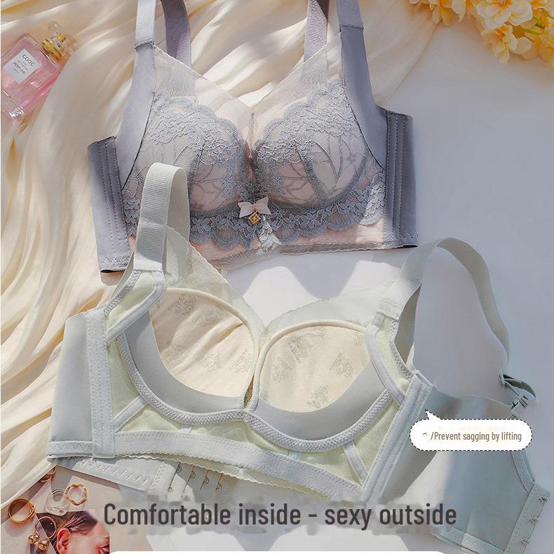 Sutien cămașă cu bretele late Red Bean: Stil de toamnă/iarnă pentru susținere respirabilă și colecția sânilor laterali.