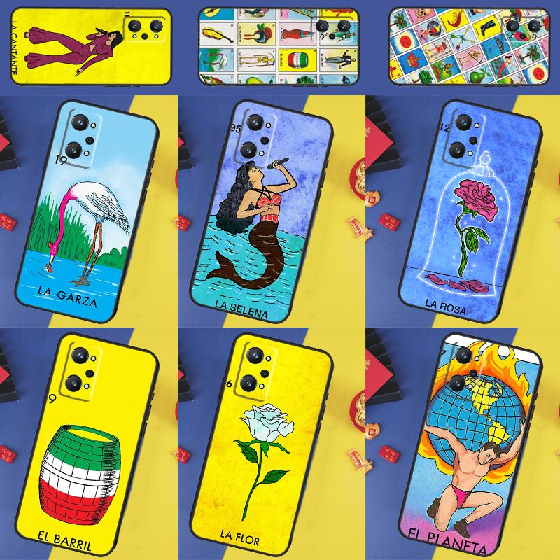 Mexican Bingo Loteria For Realme 14 Pro Plus 13 10 11 12 GT 6 5 6T GT7 Pro C61 C55 C53 C51 C21Y C25S C67 C75 Case