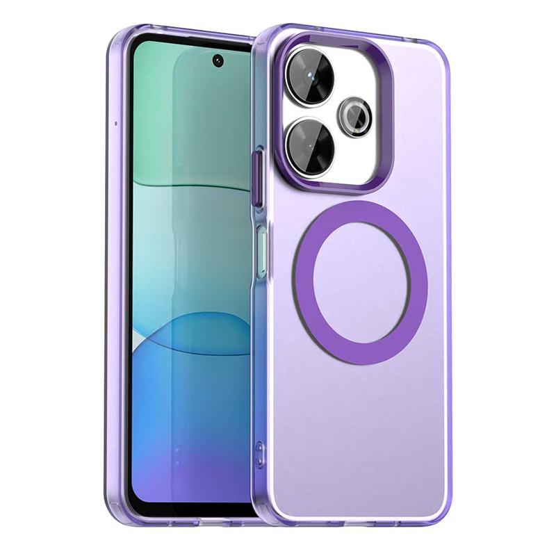 Transparent Case For Xiaomi Redmi 13 Case Redmi 13 Magnetic Adsorption Wireless Charge Back Cover For Redmi 13 Case 6.79 Inch