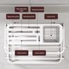 Multifunctional Kitchen Knife and Chopping Board Rack