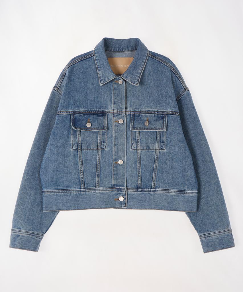 Unknown Planet Loose Fit Denim Jacket Blue