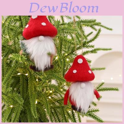 Christmas Gnome Hanging Decoration Mushroom Elf For Holiday Decor