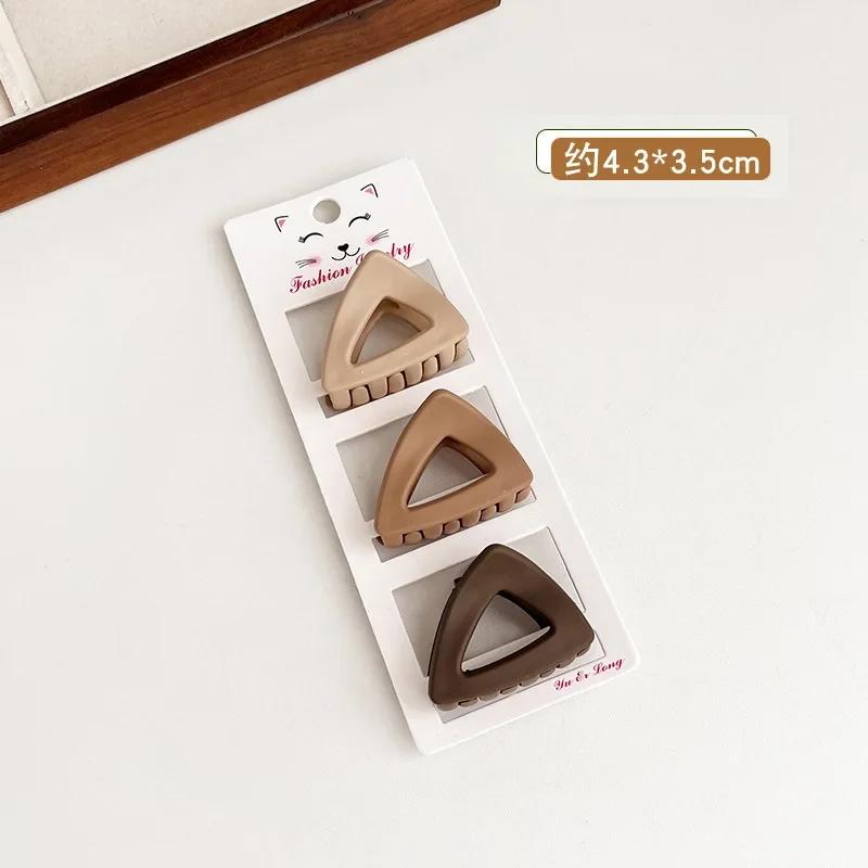 

Странная читающая корейская версия заколка для волос из трех частей цвета кофе заколка для волос высокий хвост заколка для волос акула аксессуары для волос.