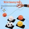 Elastic Rubber Wrist Ball with Rope for Hand-Thrown Swing and Reaction Training