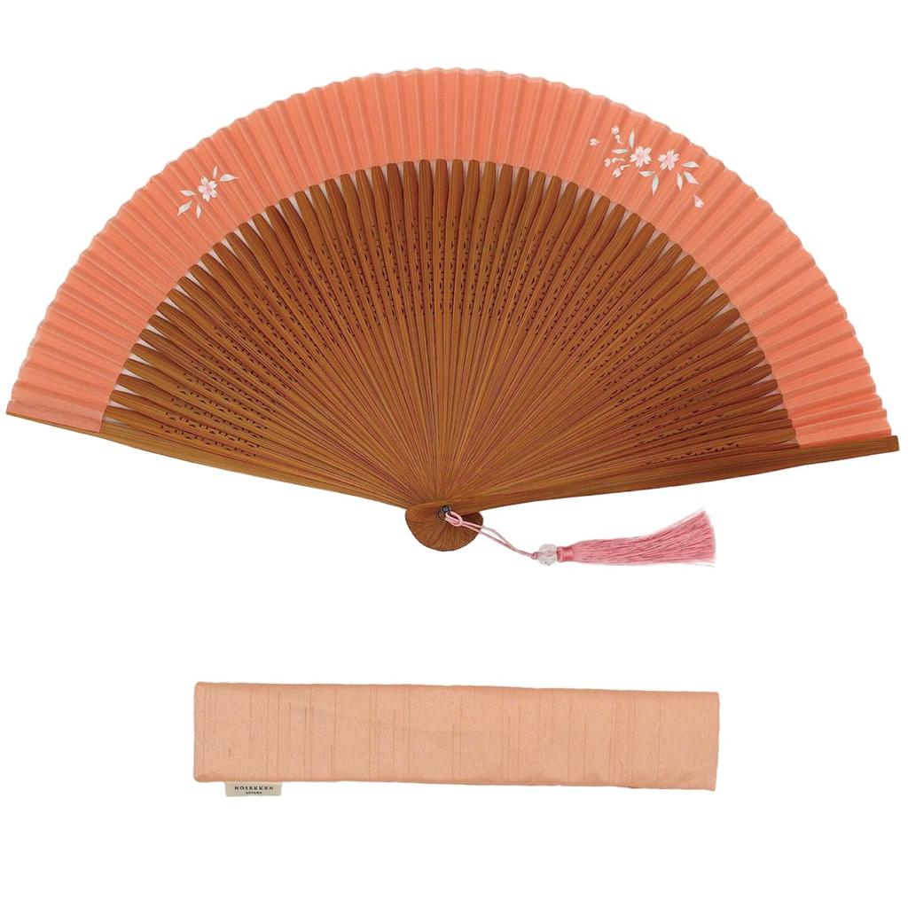 HOSEKKEN luxury folding fan brand that combines traditional craftsmanship with modern Takosen Cherry A durable and stylish fan perfect for Japanese A