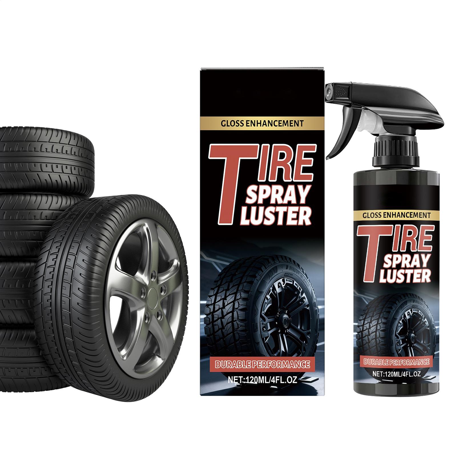 

Tire Shine Spray 120ml Rim Dressing Cleaner Low Foam Rim Spray For RV Urban Offroad Home Car Vehicle Automotive Outdoor Garage CHINA