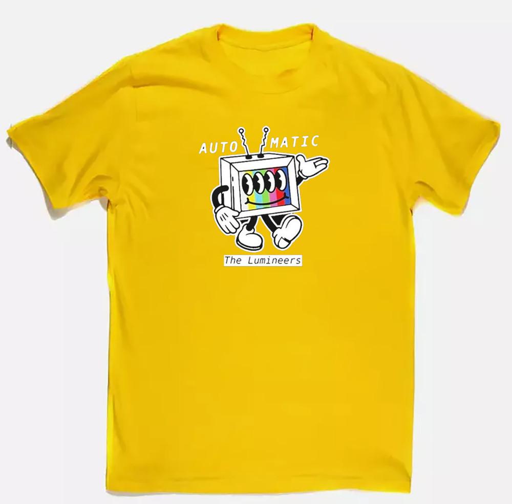 

The Lumineers Automatic World Tour 2025 S to 5XL Yellow T-shirt MD998 Unisex T-Shirt XXXL