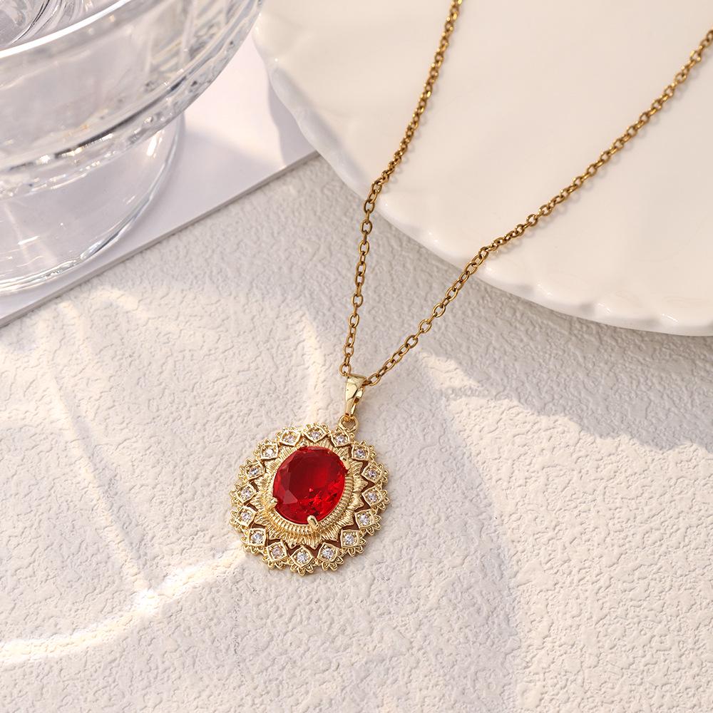 Women's Luxury Titanium Steel Pendant Clavicle & Long Sweater Necklace - Niche Design