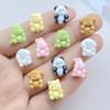 20 Stück Neue Süße Harz Cartoon Kaninchen, Panda, Hund, Dinosaurier Flache Rückseite Scrapbooking DIY Schmuck Handwerk Dekoration Zubehör