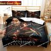 Jeu de Mode A-Assassins Creed Ensemble de Literie Imprimé Couette Simple Couette Housse de Couette Lit Housse d'Oreiller 3 Pièces Enfants Taille Adulte