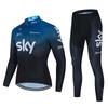 New Sky Lotto Tour de France Team Edition Long Sleeve Trousers Cycling Suit Manufacturer Speed Down Suit Racing Suit Wholesale Customization