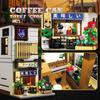 Non-Toxic New City Japanese Style Store Building Blocks Led Playroom Moc Bricks Puzzle Toy Street View Shop Model Adult Birthday Gifts Diy