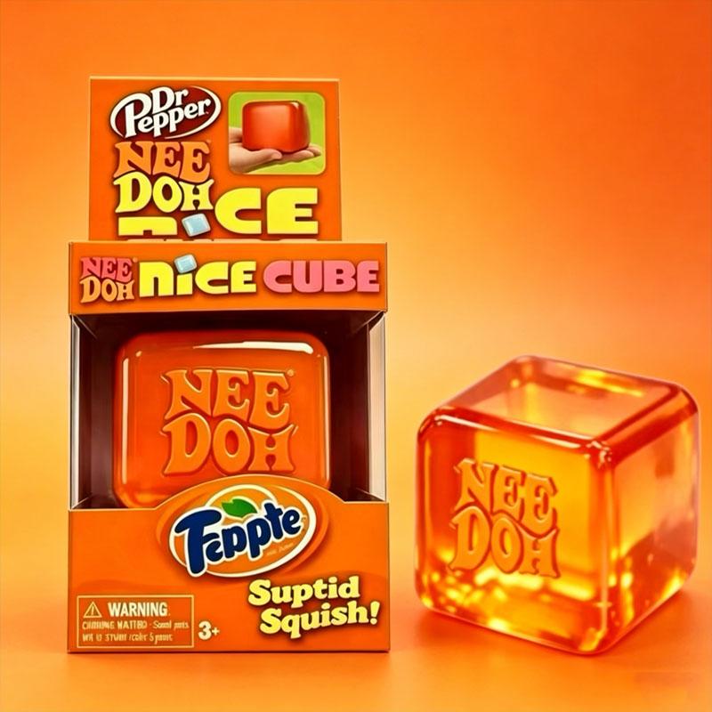 2026 Schylling Needoh Nice Sensory Squeezing Toy model Cube for Stress Relief and Squishy Toy for Pinching and Playing