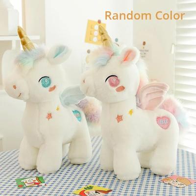 25CM Fantasy Doll Cute Plush Toy Random Color Pillow  Angel Unicorn Pegasus Stuffed Toy Doll Children Christmas Gift