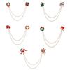 Gift Christmas Tree Brooches Santa Claus Christmas Brooch Christmas Jewelry Xmas Pins Enamel Badges