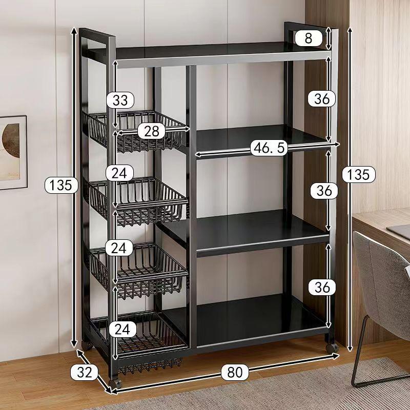 Stainless Steel Multi-Layer Kitchen Trolley for Fruits & Vegetables