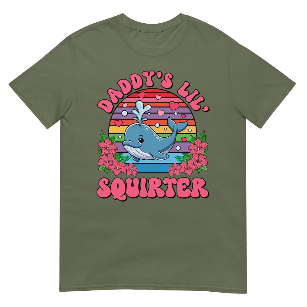 Inappropriate Funny Daddys Lil Squirter Embarrassing Unisex Tshirt