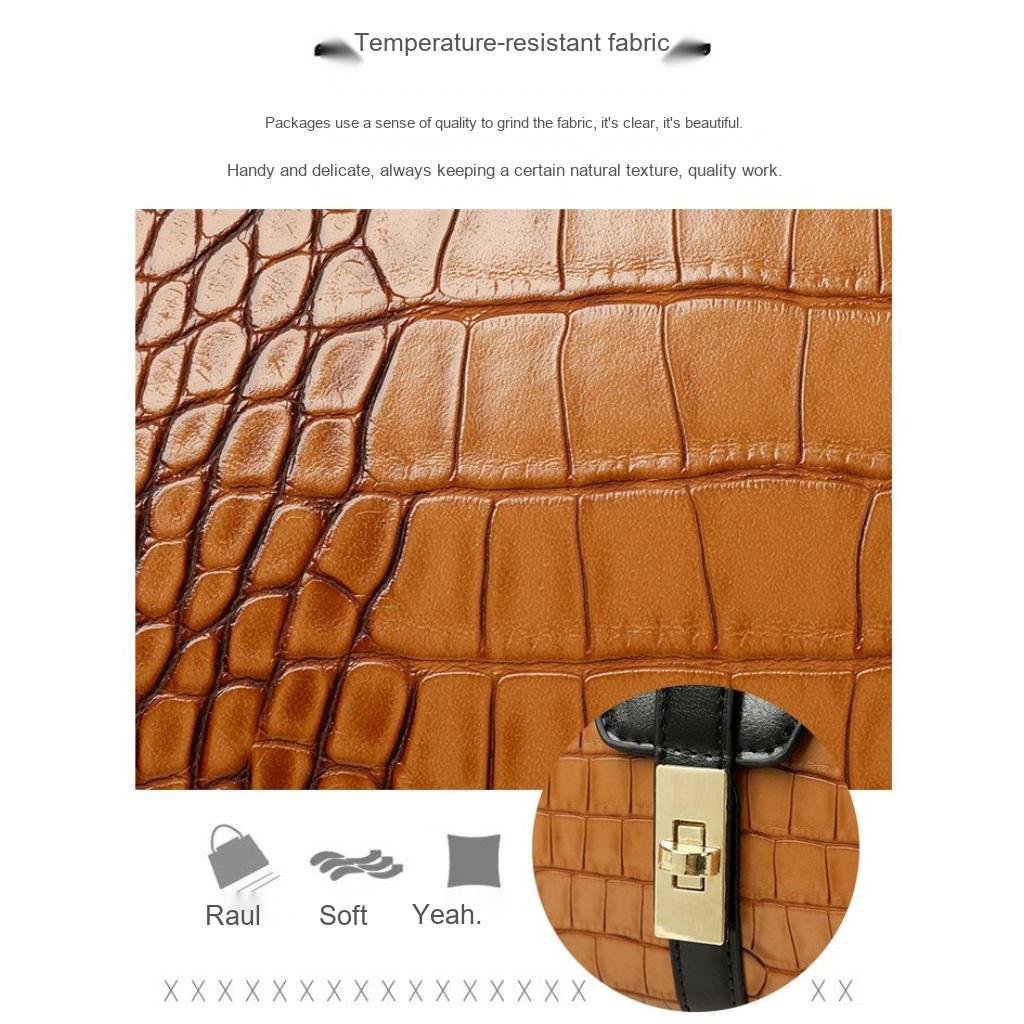 Handbag Women Faux leather Crocodile Pattern Adjustable Strap Daily Commute
