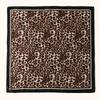 90cm Leopard Print Square Scarf Satin Silk Headband Muslim Woman Hijab Lady Fashion Hairwrap Rock Style Headscarf Islam Turban