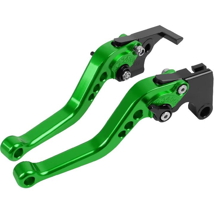 

Short Brake Clutch Lever Sets CNC Aluminum Replacement for Kawasaki 2017-2025 Z650 Z900 Ninja 650R ER-6F Vulcan S 650 EN650 KLE650 Versys 650 KLZ1000 зелёный