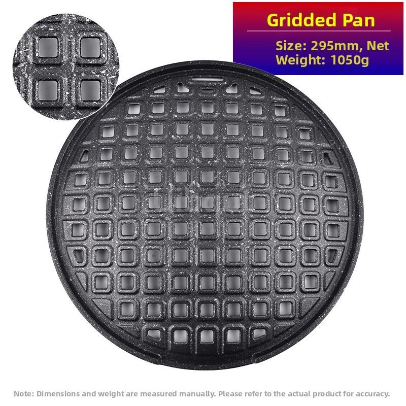 Stainl Steel Non-sti BBQ Net Tray Round Plate Pan Restaurant Round Fried Meat Korean Bbq Grill Grille Barbecue Korean Grill Pan