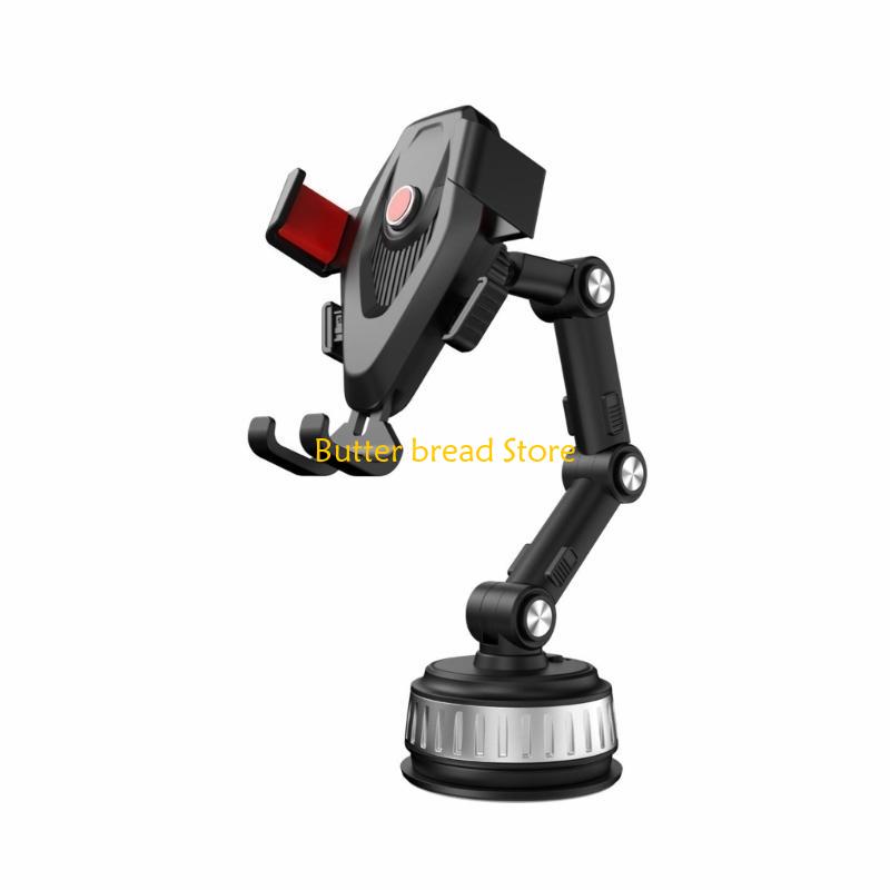 W89C Universal Phone Mount for Car Center Console Stack Super Adsorption Holder On-board Suck Support Clamp Bracket Hand-Free
