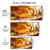 Angry Orange Cat Mouse Pad Large Gaming Accessory XXL Game Rubber Deskmat HD Non-Slip Computer Keyboard Mat Laptop Long Mousepad